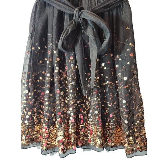 Crystal Doll size 5 black and gold prom, homecoming, cocktail party dress - Picture 8 of 12